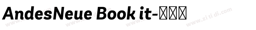 AndesNeue Book it字体转换